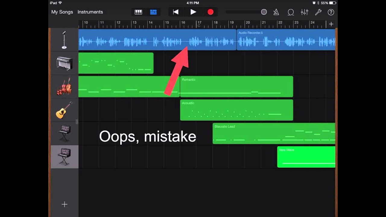 How to duplicate a track in garageband ipad pro